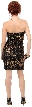 Metallic Animal Print Short Prom Dress — back