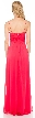 Bejeweled Empire Waist Long Formal Bridesmaid Dress — back