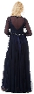 Plus Size Full Length Formal MOB Evening Gown with Jacket — back