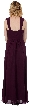 Long Formal Dress with Ruching Detail — back