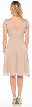 V Neck Formal Dress with Sleeves and Shirred Bust — back
