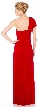 Single Shoulder Prom Dress with Slit And Patch Accent — back