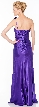 Floral One Shoulder Full Length Formal Bridesmaid Dress — back