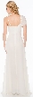 Single Sleeve & Sash Long Formal Bridesmaid Dress — back