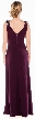 Jersey V-neck Dress with Jeweled Straps — back