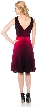 V-neck Short Sleeveless dress with Braid at waist — back