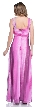 Empire Cut Multi-colored Formal Dress with Sash — back