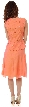 Two Tone Knee Length Bridesmaid Party Dress with  — back