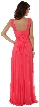 Empire Cut Long Formal Dress with Cap Sleeves  — back