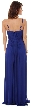 Double Spaghetti Straps Long Formal Dress with Jewels — back in Royal Blue
