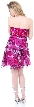 Strapless Floral Print Short Homecoming Party Dress — back