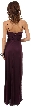 Spaghetti Straps Long Mother of Bride Dress with Lace Bolero — back without Jacket