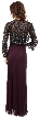 Spaghetti Straps Long Mother of Bride Dress with Lace Bolero — back