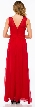 Semi Sheer Top Chiffon Long Formal Bridesmaid Dress — back