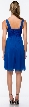 Semi Sheer Top Chiffon Short Party Bridesmaid Dress — back