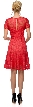 Short Sleeves Metallic Lace Short Formal Party Dress — back