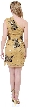 One-Shoulder Sequined Formal Dress — back in Mustard Gold