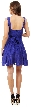 Broad Straps Fit & Flare Short Bridesmaid Party Dress — back in Royal Blue
