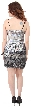 Horizontal Pattern Sequins Homecoming Party Dress  — back