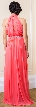 High Halter Neck Long Formal Bridesmaid Dress with Keyhole — back