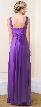 Deep V-Neck Ruched Bust Long Formal Bridesmaid Dress — back