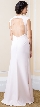 Bejeweled Keyhole Neck & Back Long Formal Evening Dress — back