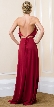 Halter Neck Flutter Top/Sleeve Long Formal Evening Dress — back