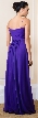 Wrap Style Ruched Long Formal Evening Bridesmaid Dress — back