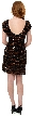 U-Neck Short Sleeves Sequined Prom Cocktail Dress — back in Black