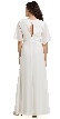 Short Sleeves Jewel Shoulders Long Formal Evening Dress — back