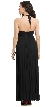Halterneck Maxi Style Pleated Skirt Formal Bridesmaid Dress  — back