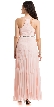 Sleeveless Bejeweled Waist Pleated Formal Evening Dress — back