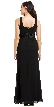 Rhinestones U-Neck Sleeveless Formal Evening Gown. — back