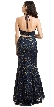 Lace Halterneck Mermaid Evening Gown — back