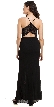 Spaghetti Straps V-neck Lace Cutout Back Cocktail Dress — back