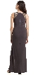 High Neck Beaded Cutout Shoulder Formal Evening Gown — back