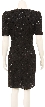 Flower Designed Fully Sequined Cocktail Dress — back