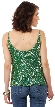 Spaghetti Straps Cowl Neck Pull Over Beaded Blouse — back