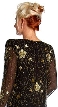 Floral Beaded Long Formal Dress — back