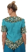 Formal Hand Beaded Blouse — back in Turquoise/Gold