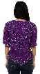 Rain and Flares Hand Beaded/Sequined Blouse — back