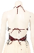 Halter Butterfly-like Sequined Designed Top — back