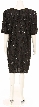 Flowered Print Sequined Cocktail Dress — back