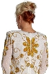 Hand Beaded Full Length Formal Dress — back
