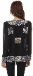 Boxy Beading Full Sleeves Short Sheer Jacket — back