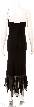 Ruched Bodice Formal Dress with Ruffles — back