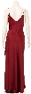 Spaghetti Full Length Dress with Bust Overlay — back