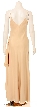 Spaghetti Full Length Dress with Bust Overlay — back in Champaign