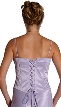 Floral Beadwork on Criss Crossed Formal Dress — back