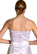 Multiple Flower Prom Dress on Satin and Organza — back